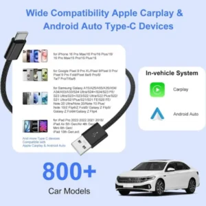 Type-C to USB CarPlay & Android Auto Cable