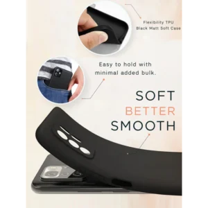 Soft Silicone Back Cover for iPhone 16
