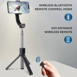 Selfie Stick Tripod with Wireless Bluetooth Remote