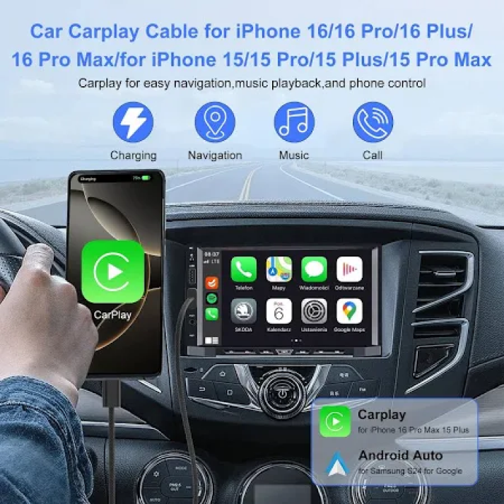 Type-C to USB CarPlay & Android Auto Cable - Image 6