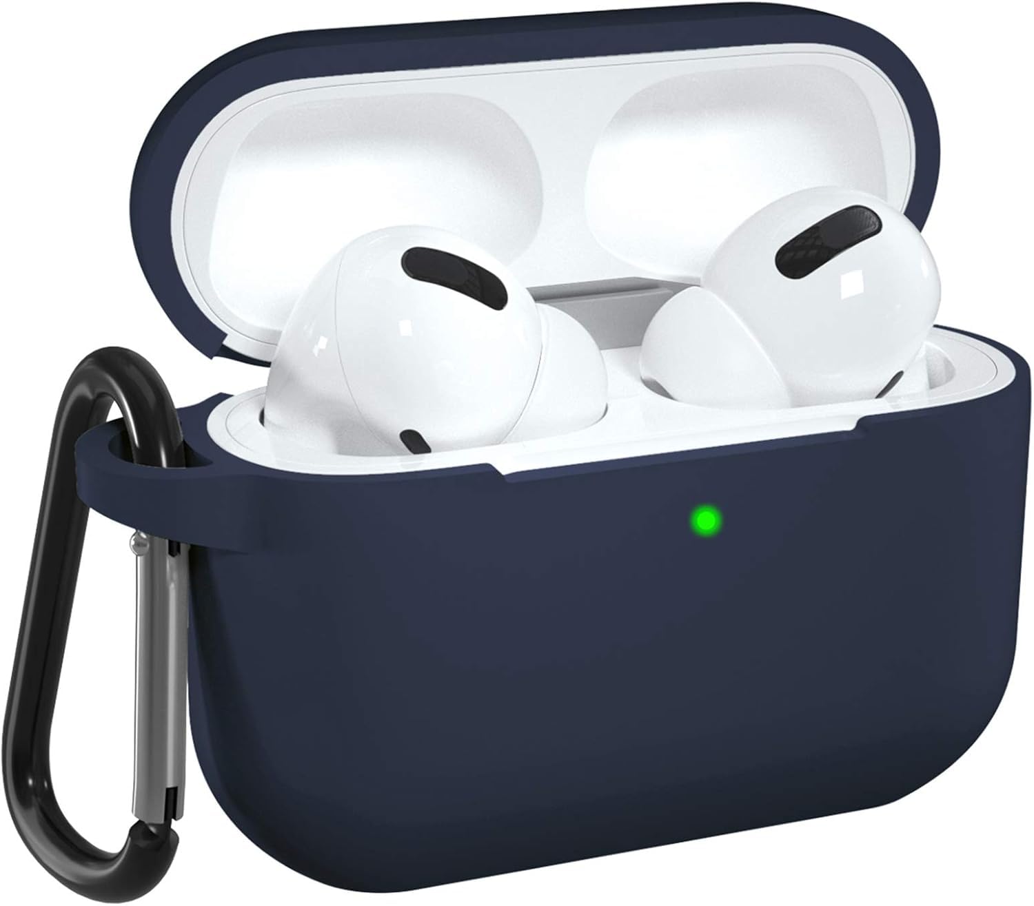 Silicone Protective Case with Carabiner for AirPods Pro