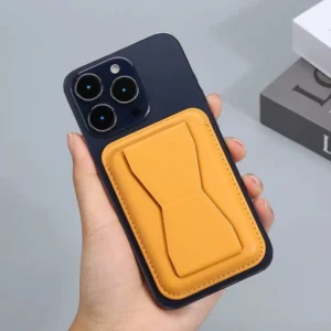 MagSafe-compatible leather back covers for iPhone