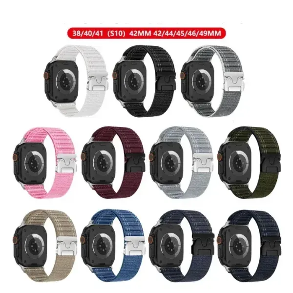 apple watch nylon strap breathable woven design