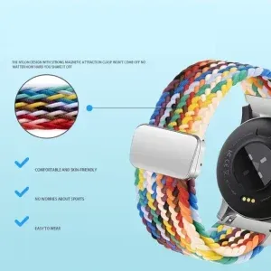 Braided Nylon Magnetic Loop Strap for Smartwatch (20mm–49mm) – Soft, Secure & Skin-Friendly
