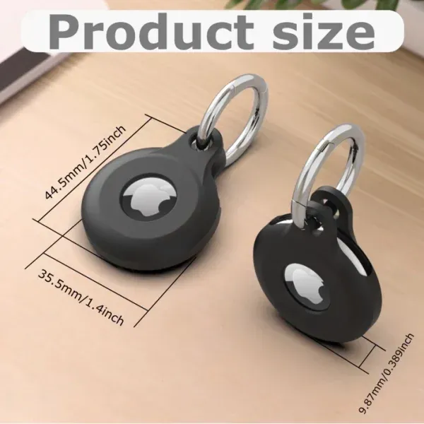 Appdroid Silicone AirTag Keychain Holder with Snap Hook – Lightweight Protective Case for Apple AirTag
