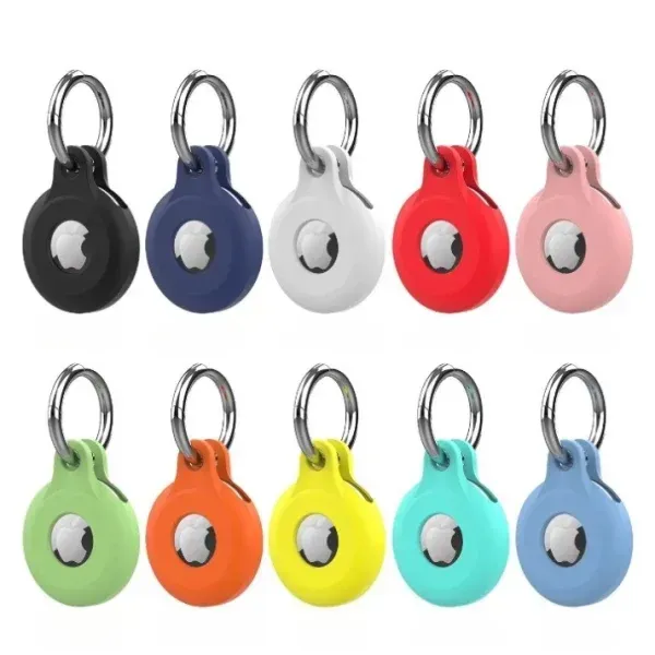 Appdroid Silicone AirTag Keychain Holder with Snap Hook – Lightweight Protective Case for Apple AirTag