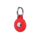 Appdroid Silicone AirTag Keychain Holder with Snap Hook – Lightweight Protective Case for Apple AirTag - Red