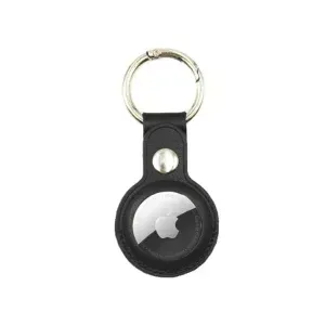 Appdroid PU Leather AirTag Keychain Holder with Snap Button – Protective Case for Apple AirTag, Keys, Bags & Pets