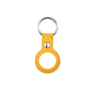 Appdroid PU Leather AirTag Keychain Holder with Snap Button – Protective Case for Apple AirTag, Keys, Bags & Pets