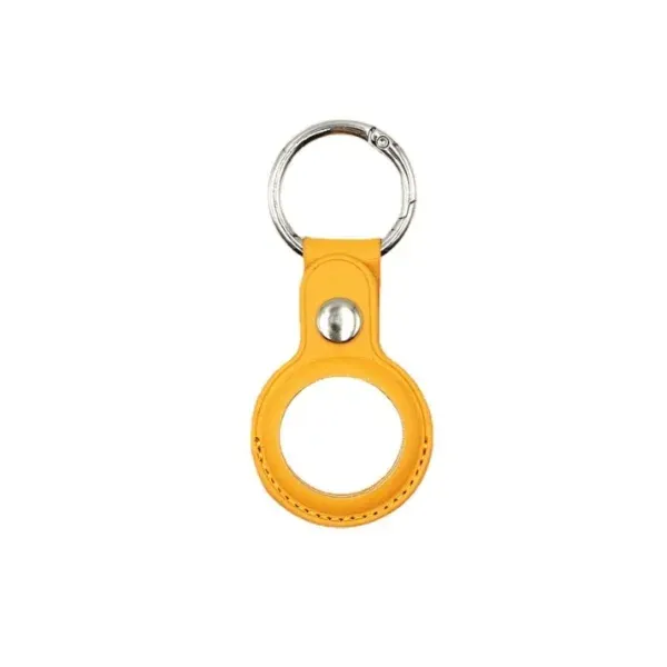 Appdroid PU Leather AirTag Keychain Holder with Snap Button – Protective Case for Apple AirTag, Keys, Bags & Pets