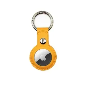 Appdroid PU Leather AirTag Keychain Holder with Snap Button – Protective Case for Apple AirTag, Keys, Bags & Pets