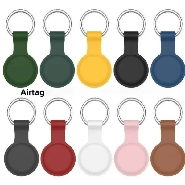 Premium Silicone AirTag Keychain Holder