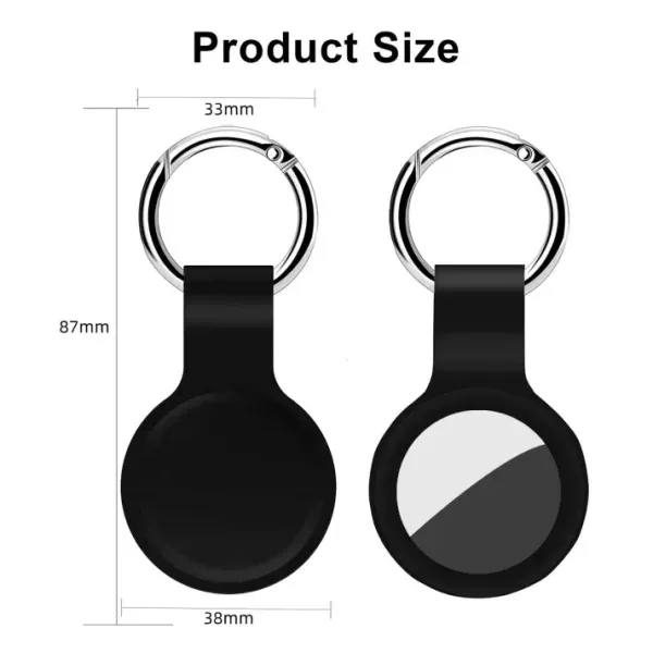 Premium Silicone AirTag Keychain Holder