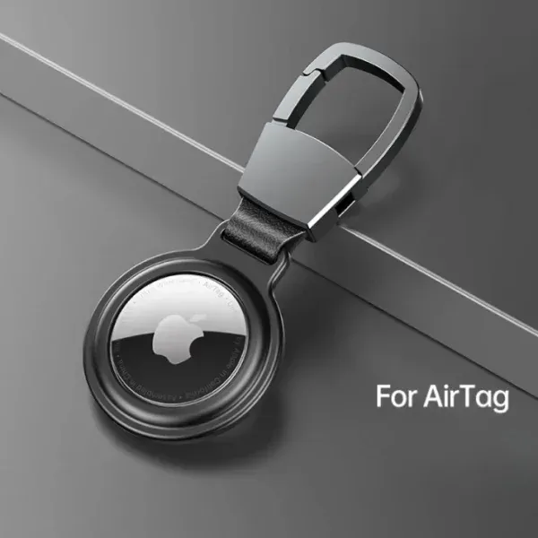 Appdroid Magnetic Metal AirTag Keychain Holder – Premium Slim Protective Case with Carabiner | For Keys, Bags, Pets