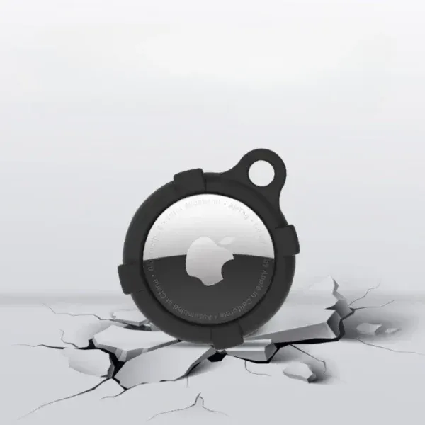 Appdroid Waterproof Silicone AirTag Case with Carabiner – Slim Shockproof Protective Cover