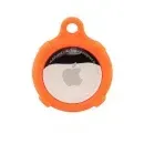 Appdroid Waterproof Silicone AirTag Case with Carabiner – Slim Shockproof Protective Cover - Orange