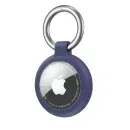 Appdroid Silicone AirTag Keychain Holder with Metal Ring – Protective Case for Apple AirTag - Dark Blue