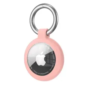 Appdroid Silicone AirTag Keychain Holder with Metal Ring – Protective Case for Apple AirTag