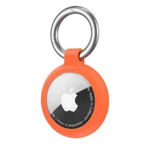 Appdroid Silicone AirTag Keychain Holder with Metal Ring – Protective Case for Apple AirTag