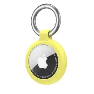 Appdroid Silicone AirTag Keychain Holder with Metal Ring – Protective Case for Apple AirTag