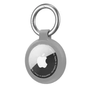 Appdroid Silicone AirTag Keychain Holder with Metal Ring – Protective Case for Apple AirTag