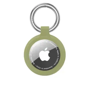Appdroid Silicone AirTag Keychain Holder with Metal Ring – Protective Case for Apple AirTag