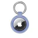 Appdroid Silicone AirTag Keychain Holder with Metal Ring – Protective Case for Apple AirTag - Light Blue