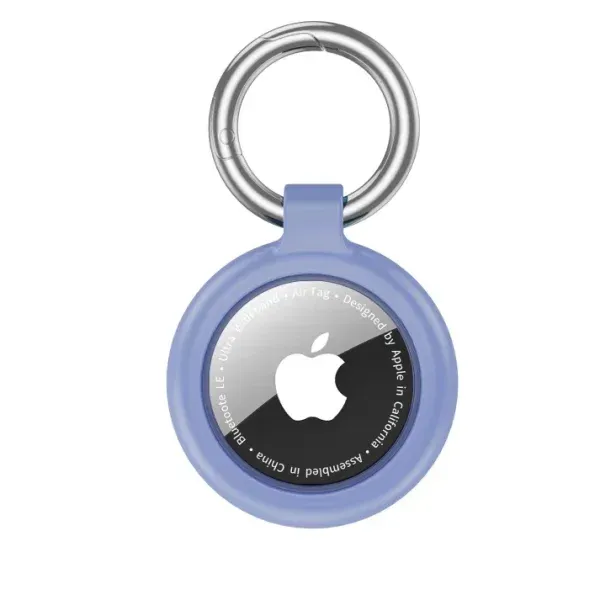 Appdroid Silicone AirTag Keychain Holder with Metal Ring – Protective Case for Apple AirTag
