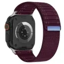 Apple Watch Nylon Loop Sport Band – Breathable Ocean-Style Strap (38–49mm) - Burgundy