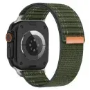 Apple Watch Nylon Loop Sport Band – Breathable Ocean-Style Strap (38–49mm) - Army Green