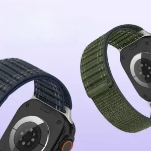 Apple Watch Nylon Loop Sport Band – Breathable Ocean-Style Strap (38–49mm)