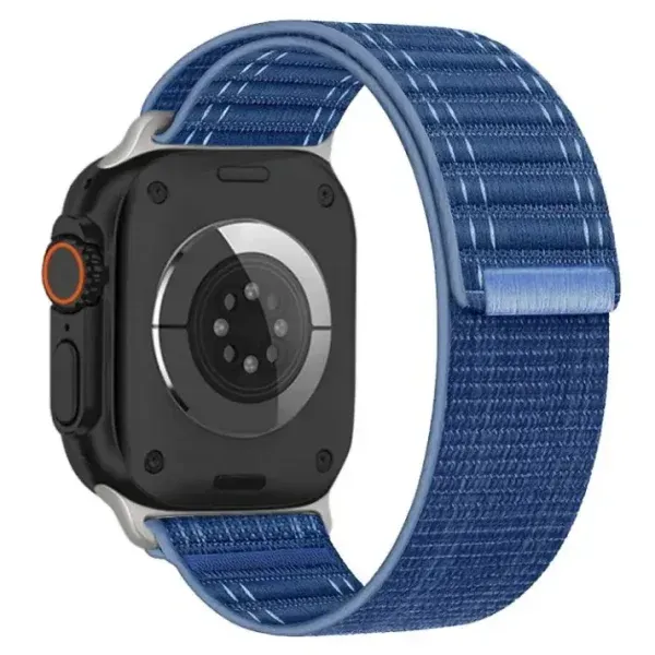 Apple Watch Nylon Loop Sport Band – Breathable Ocean-Style Strap (38–49mm)