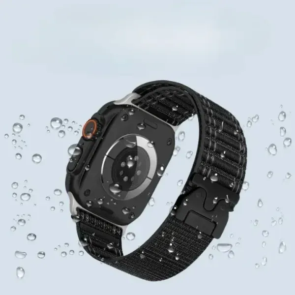 Appdroid Apple Watch Nylon Strap – Breathable Woven Band with Metal Buckle