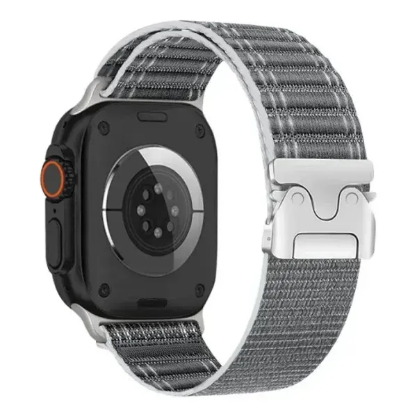 Appdroid Apple Watch Nylon Strap – Breathable Woven Band with Metal Buckle