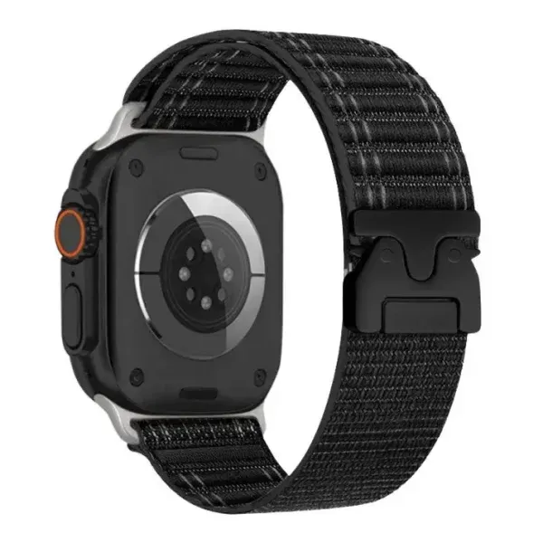 Appdroid Apple Watch Nylon Strap – Breathable Woven Band with Metal Buckle