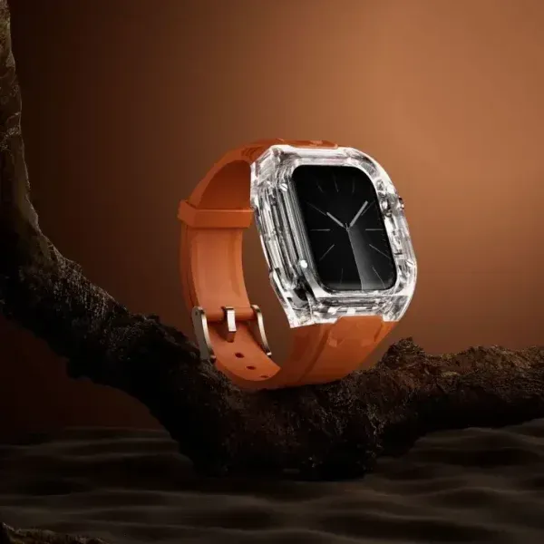 Appdroid Transparent Rugged Case Strap for Apple Watch (42mm–49mm)