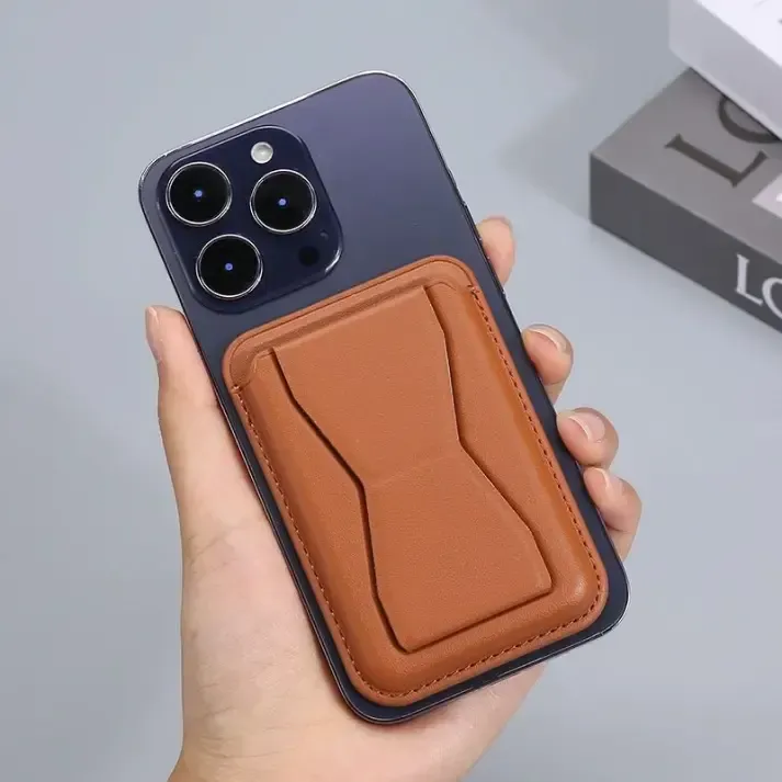 Slim magnetic MagSafe wallet back attachment for iPhone models