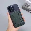 MagSafe Magnetic Wallet with Stand for iPhone 17, 16, 15, 14, 13 & 12 - Dark Green