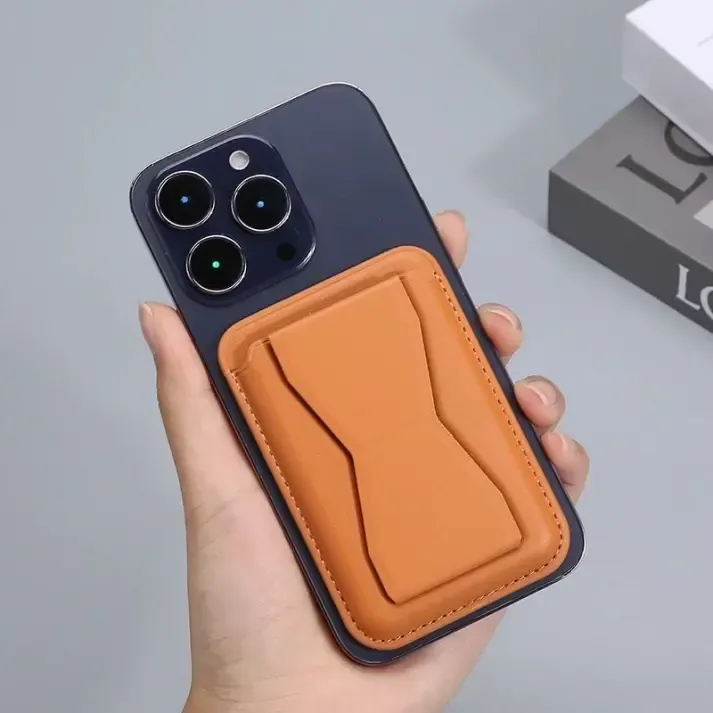 Slim magnetic MagSafe wallet back attachment for iPhone models