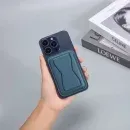 MagSafe Magnetic Wallet with Stand for iPhone 17, 16, 15, 14, 13 & 12 - Dark Blue