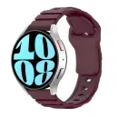 Silicone Smartwatch Strap 20mm & 22mm – Sport Replacement Band | Appdroid - Burgundy