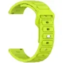 Appdroid Rugged Silicone Sport Strap for Smartwatch (20mm / 22mm / 42–49mm Compatible) - Lime Green