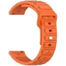 Appdroid Rugged Silicone Sport Strap for Smartwatch (20mm / 22mm / 42–49mm Compatible) - Orange
