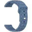 Appdroid Rugged Silicone Sport Strap for Smartwatch (20mm / 22mm / 42–49mm Compatible) - Premium Blue