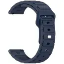 Appdroid Rugged Silicone Sport Strap for Smartwatch (20mm / 22mm / 42–49mm Compatible) - Midnight Blue