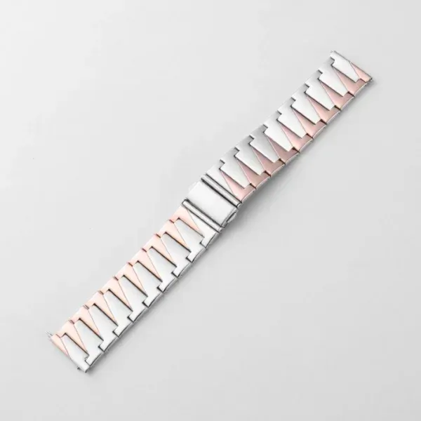 Appdroid Premium Stainless Steel Watch Strap 22mm with Butterfly Clasp – Adjustable Metal Band