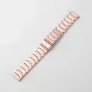 Appdroid Premium Stainless Steel Watch Strap 22mm with Butterfly Clasp – Adjustable Metal Band - Rose Gold
