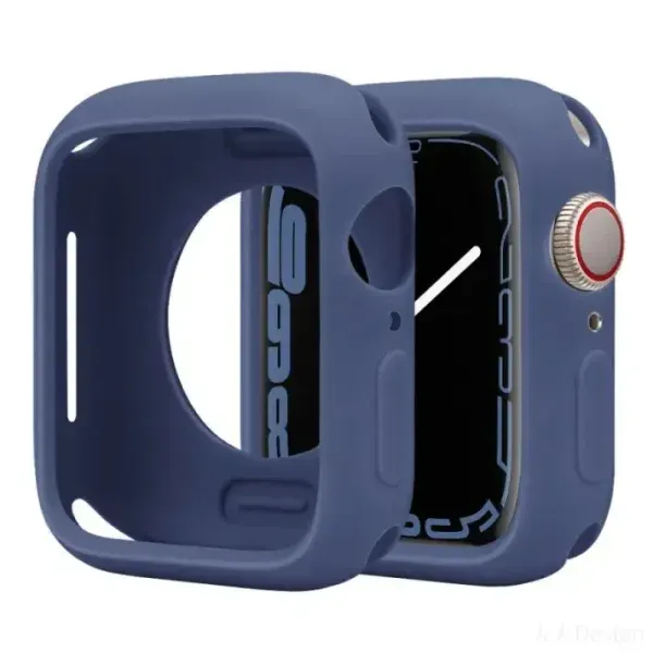 Premium Shockproof Silicone Case for Apple Watch – Full Protection with Stylish Color Options