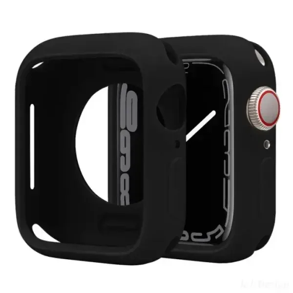 Premium Shockproof Silicone Case for Apple Watch – Full Protection with Stylish Color Options