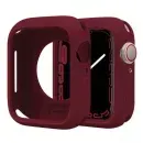 Premium Shockproof Silicone Case for Apple Watch – Full Protection with Stylish Color Options - Wine Red